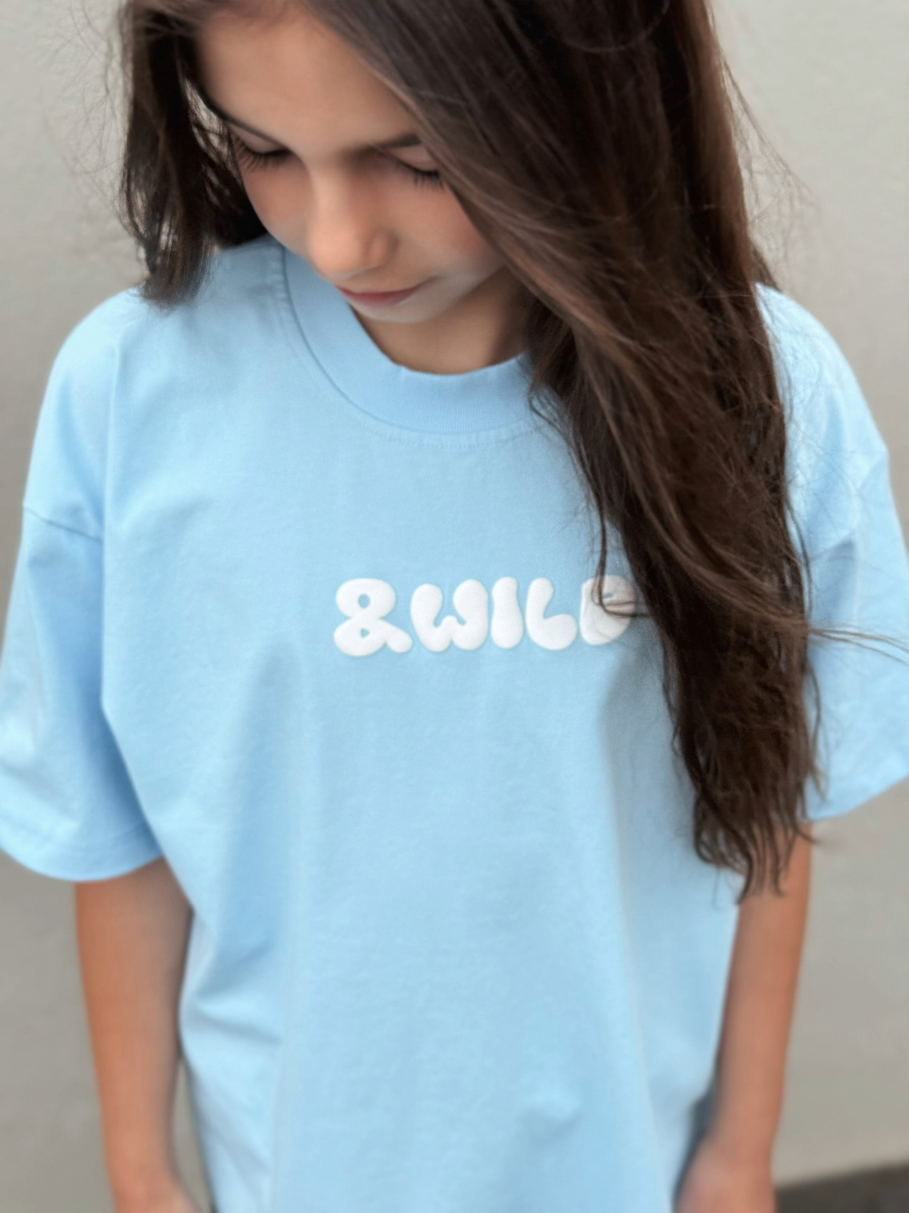 Solara Boxy Fit Tee -  Glacier Blue