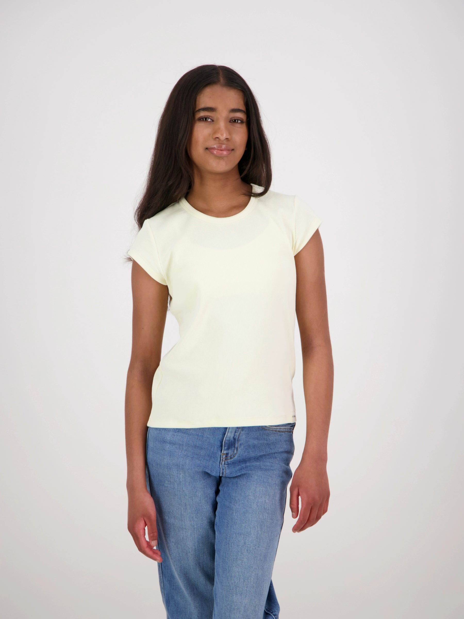 Coco Ribbed Cap Sleeve Cream