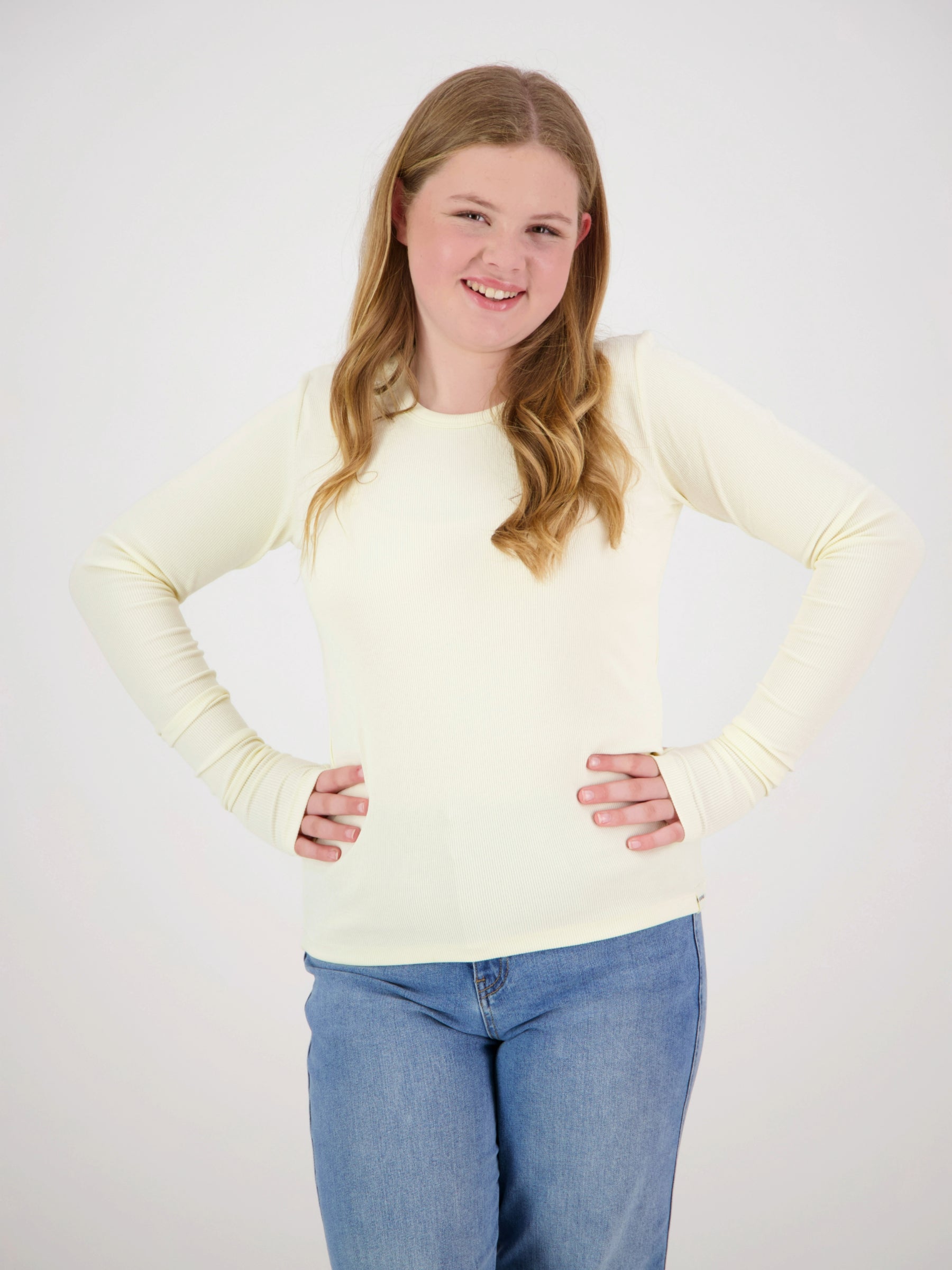 Coco Ribbed Long Sleeve Cream