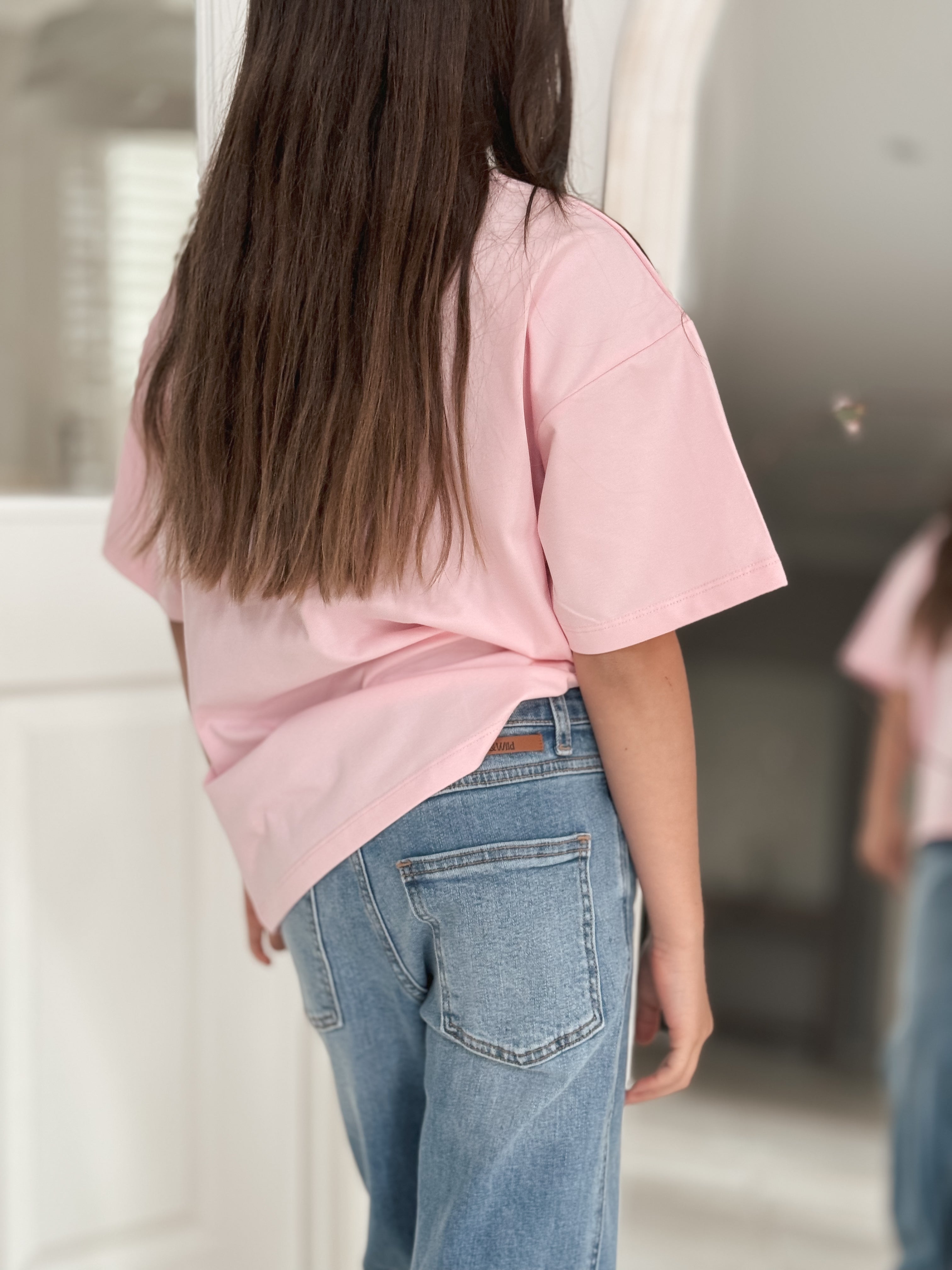 Solara Boxy Fit Tee - Bubblegum Pink